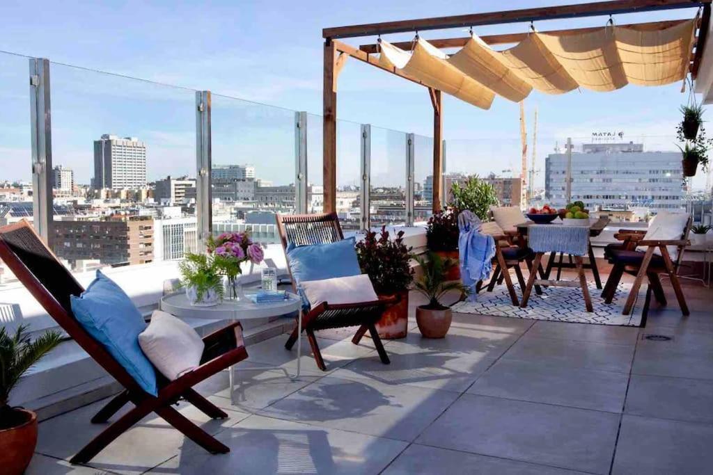 Wishome - Atico Con Espectacular Terraza En Bernabeu Madrid Bagian luar foto
