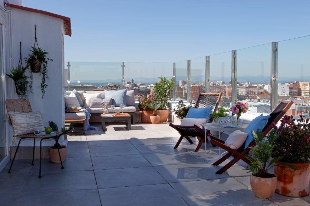 Wishome - Atico Con Espectacular Terraza En Bernabeu Madrid Bagian luar foto